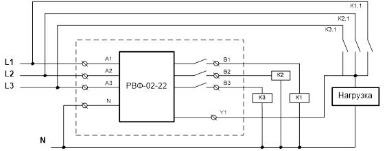Схема подключения нагрузки величиной более 3,5 кВт