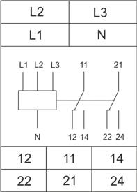 Схема подключения РКН-3-15-15