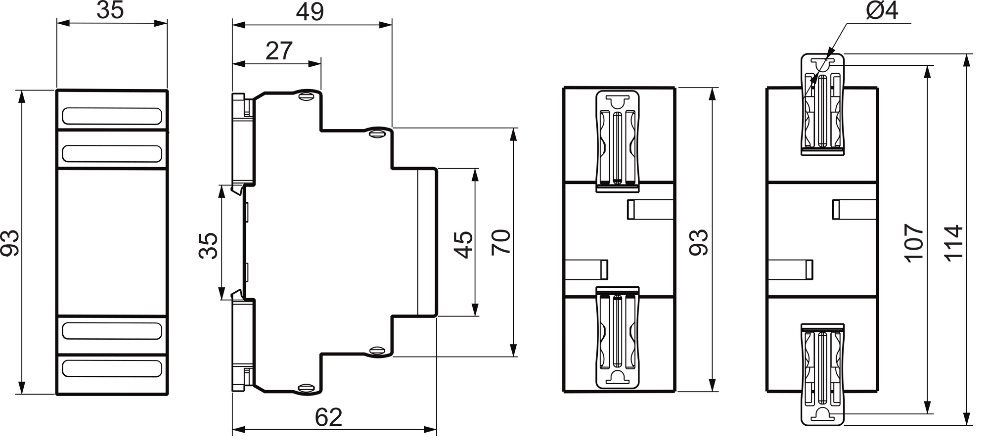 Габаритные размеры