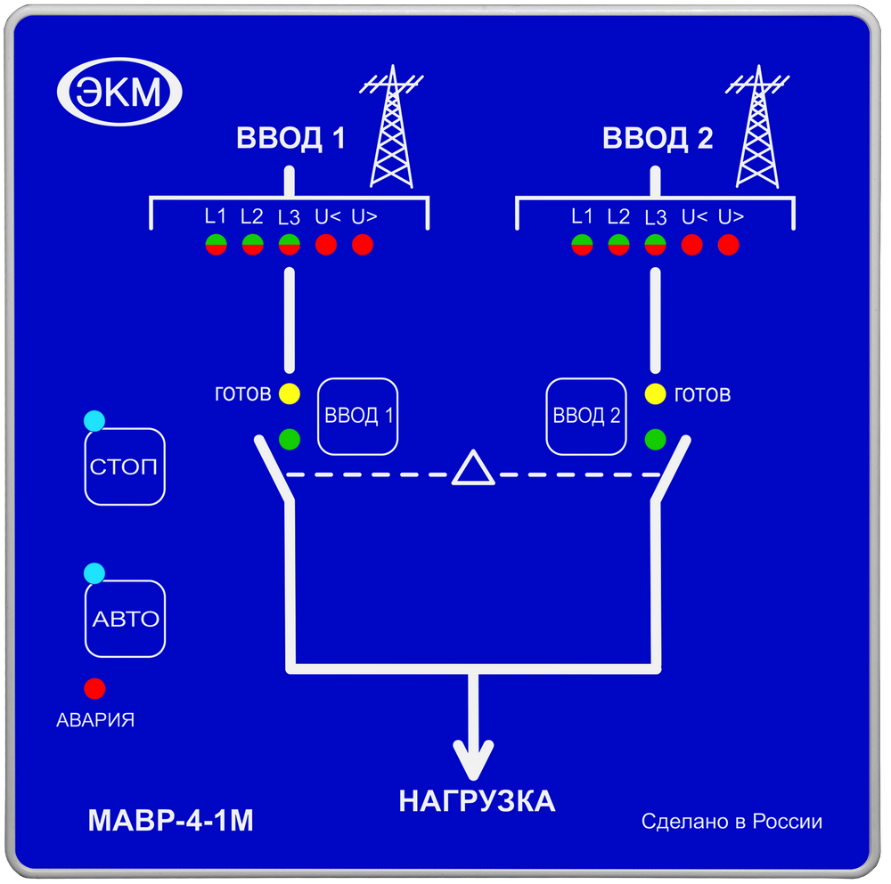 Автоматический ввод резерва МАВР-4-1М УХЛ4